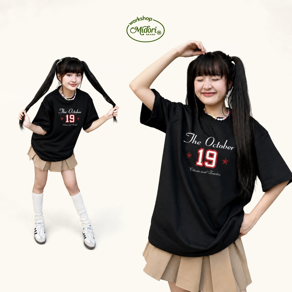 Áo Thun Form Rộng THE OCTOBER Nam Nữ Unisex Basic Chất Liệu Cotton Local Brand | MI MIDORI