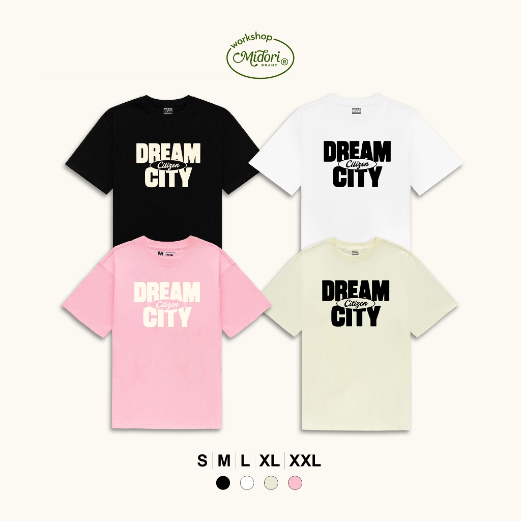 Áo thun Form Rộng DREAM CITY Unisex Nam Nữ Local Brand Chính Hãng | MI MIDORI