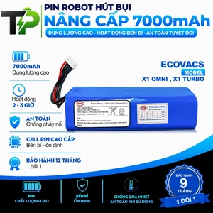 PIN ROBOT HÚT BỤI ECOVACS X1 OMNI , X1 TURBO NÂNG CẤP CỰC KHỦNG BẢO HÀNH 12 THÁNG