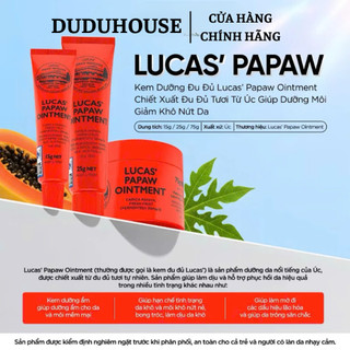 (Hàng Công TY) Kem Đa Năng Lucas Papaw Ointment cấp ẩm dưỡng da 25g Duduhouse