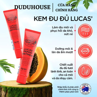 (Hàng Công TY) Kem Đa Năng Lucas Papaw Ointment cấp ẩm dưỡng da 25g Duduhouse