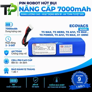 PIN ROBOT HÚT BỤI NÂNG CẤP THAY THẾ T5 MAX / T5 HERO / T8 AIVI / T8 MAX /T8 POWERT9/ AIVI / T9 MAX / X1 OMNI....