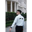 ⚡️[Hight Quality] Áo Sơ Mi Trắng Dài Tay Nam D10 White Shirts - Điềm Nhấn Thêu Hoa Lili Cao Cấp Phối Chữ
