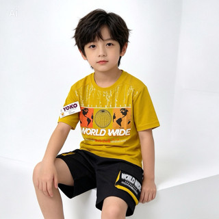 (SIZE 13 - 27Kg)Bộ Quần Áo Bé Trai Thun Cotton 4 chiều Cao Cấp Mịn Mát Thoáng Mát - hãng YOKO