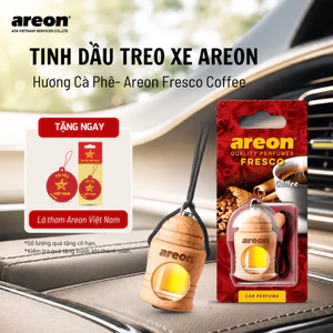 Tinh Dầu Treo Xe Hơi AREON Coffee Chính Hãng-Hương Cà Phê Thơm Đậm Đà Cuốn Hút,Khử Mùi Nội Thất Ô Tô