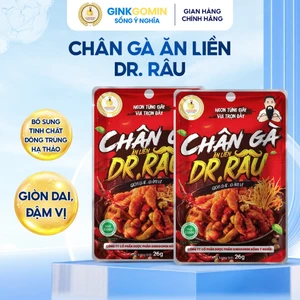 Chân Gà Ăn Liền DR.RÂU Kết Hợp Đông Trùng Hạ Thảo Dai Giòn Cay Thơm Ăn Vặt Đóng Gói Sẵn G85 G86