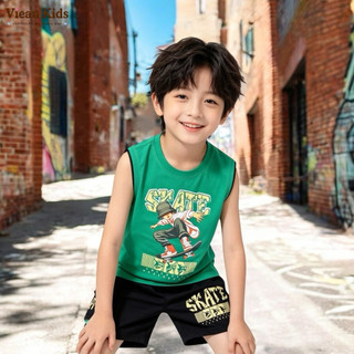 (Size 13kg-27kg) Bộ Quần Áo sát nách Thể Thao Bé Trai Thun Cotton 4 chiều Cao Cấp - hãng YOKO