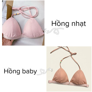 Áo bra cài trước chất liệu thoáng mát tone màu trơn- handmade by MimiHouse21