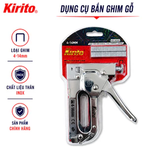 Dụng Cụ Bắn Ghim Gỗ Cầm Tay Inox Cao Cấp KIRITO, Có Núm Chỉnh Lực, Dùng Ghim 4-14mm