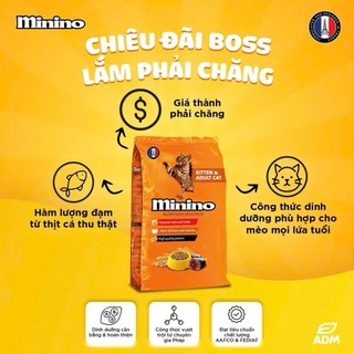 [COMBO] Thức Ăn Hạt Cho Mèo Minino Tuna Vị Cá Ngừ, Hạt Cho Mèo Con & Mèo Trưởng Thành 7.5kg Bao Xá Pet Kool