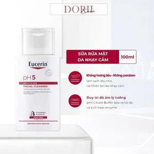 Sữa Rửa Mặt Eucerin Dịu Nhẹ Cho Da Nhạy Cảm pH5 Facial Cleanser 100ml