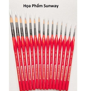 Cọ ArtPower ZBS2 Cọ vẽ đầu tròn vẽ màu nước, màu bột đủ size, phù hợp luyện thi và học vẽ