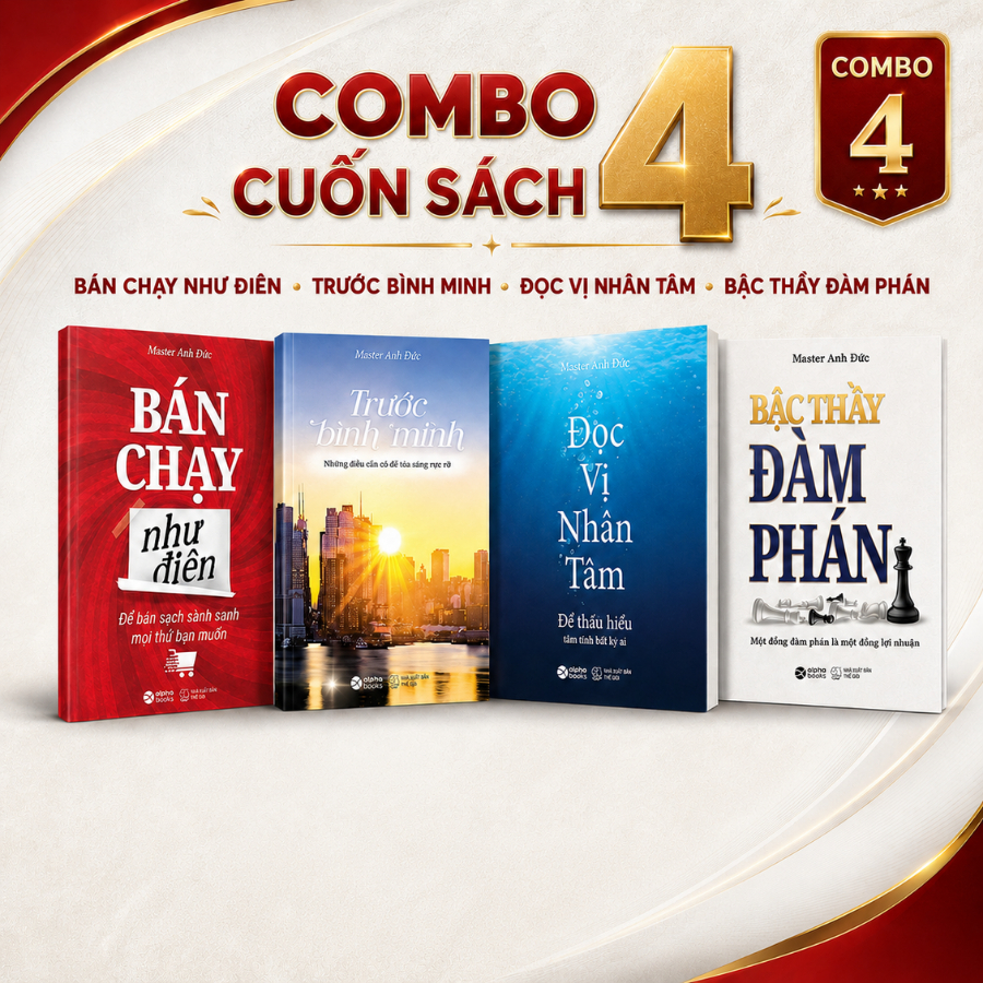 Sách - COMBO 4 Cuốn Sách: Bán Chạy Như Điên+ Trước Bình Minh + Đọc