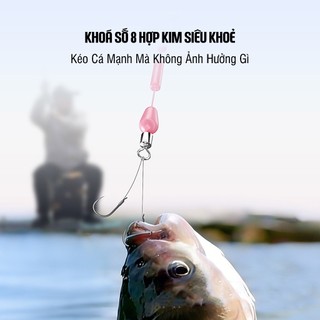 Trục Câu Đài Định Kiếm Hồng TH2 Dây Trục Câu Cá Chống Nổ Cao Cấp Gia Cố Dù PE Tăng 20% Lực Kéo