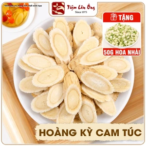 Hoàng kỳ cam túc sấy khô 1kg, phiến đẹp, vân tròn già, thơm, sạch - Tiệm Lãn Ông