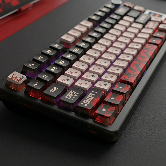 Keycap RED JOKER PBT Xuyên LED – Bộ Keycap Anime Cho Bàn Phím Cơ RGB | BigBuy360 - bigbuy360.vn