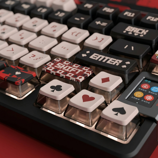 Keycap RED JOKER PBT Xuyên LED – Bộ Keycap Anime Cho Bàn Phím Cơ RGB | BigBuy360 - bigbuy360.vn