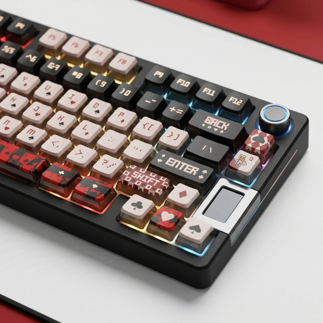 Keycap RED JOKER PBT Xuyên LED – Bộ Keycap Anime Cho Bàn Phím Cơ RGB | BigBuy360 - bigbuy360.vn