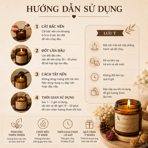 [SET NẾN THƠM - TẶNG KÈM TÚI VÀ THIỆP]  - Nến thơm lưu hương dịu nhẹ  - Quà tặng cho người thân.