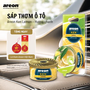 Sáp Thơm Ô Tô Cao Cấp AREON Hương Chanh Nhập Khẩu Bulgaria - Khử Mùi Nội Thất Xe Hơi, Hương Citrus Tươi Mát