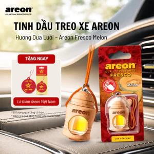 AREON Melon Car Air Freshener-Tinh Dầu Treo Xe Cao Cấp Hương Dưa Lưới,Lưu Hương Lâu Chuẩn Châu Âu