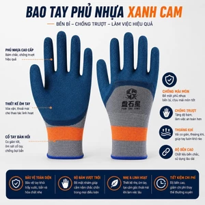 Combo 6 12 24 Găng Tay Cao Su Lốp Chống Mài Mòn Bảo Hộ Lao Động