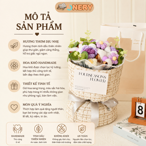 Bó Hoa Hồng Đan Bằng Sợi Lụa Cao Cấp – Quà Tặng Sinh Nhật, Ngày Nhà Giáo Ý Nghĩa Và Bút Mực Gel