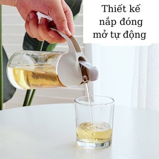 (U19) Bình Thuỷ Tinh Đựng Dầu Ăn, Nước Mắm, Gia Vị Nhà Bếp Tự Động Bật Nắp Thông Minh Tiện Lợi Khi Sử Dụng