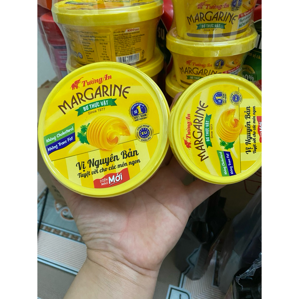 Bơ thực vật Tường An Margarine vị nguyên bản thơm béo làm bánh nấu ăn