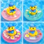 Set Charm Vịt Vàng Phao Bơi Cứng Kawaii Cute Charm Resin Trang Trí Dép Mùa Hè 🐤💜🌊☀️ Phao Vịt Cứng Mùa Hè