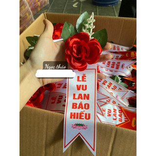 Tôn Vinh Sự Kiện 🇻🇳 Xưởng Sản Xuất Hoa Hồng Cài Áo Đại Biểu Thiết Kế Riêng, Giá Gốc SLL