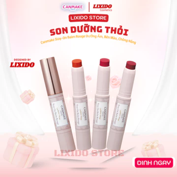 Son Thỏi Canmake Stay-On Balm Rouge Dưỡng Ẩm, Bền Màu, Chống Nắng - 5 Lựa Chọn (Hàng Chính Hãng)