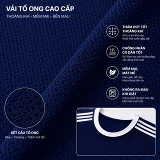 Bộ Hè SPORT Mới Nhất Năm 2026 Bộ Thể Thao Nam Cộc Tổ Ong Phối Viền Thời Trang co giãn 4 chiều BHN78