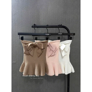 Áo quây nơ xinh xuất sắc về sẵn hàng 3 màu Free size