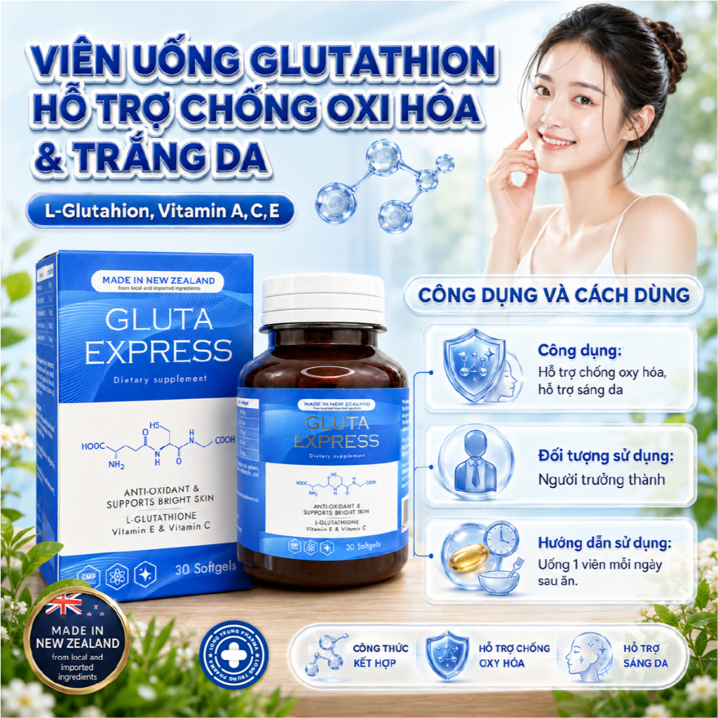 kt hp glutathione v vitamin c Collagen   &    P DA - CHNG LO HO Thnh phn: - NMN - - B2, E, C... - Collagen c... Cng dng: Tm hiu Cch dng vin