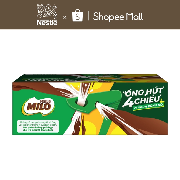 Thùng Sữa lúa mạch Nestle MILO (48 Hộp x 180ml)