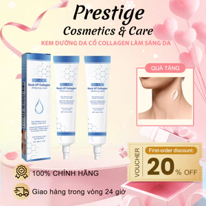 Kem dưỡng cổ collagen EELHOE mờ nếp nhăn nâng cơ kết hợp kem chống nắng SPF50+ combo chăm sóc da toàn thân
