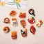 Charm Sticker Mô Hình Đồ Ăn dán túi xách , ốp điện thoại , gắn dép cross trang trí bàn làm việc nhà cửa , DIY
