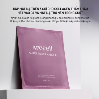 Combo 3 Hộp Mặt Nạ Thạch Arocell Collagen Botox Cica Cấp Ẩm Làm Dịu Phục Hồi Nâng Cơ | Hộp 4 Miếng