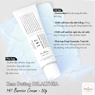 (Hàng Công TY) Kem Dưỡng Dr.Althea 345 Relief Cream,147 Barrier Cấp Ẩm, Làm Dịu Da 50ml Duduhouse