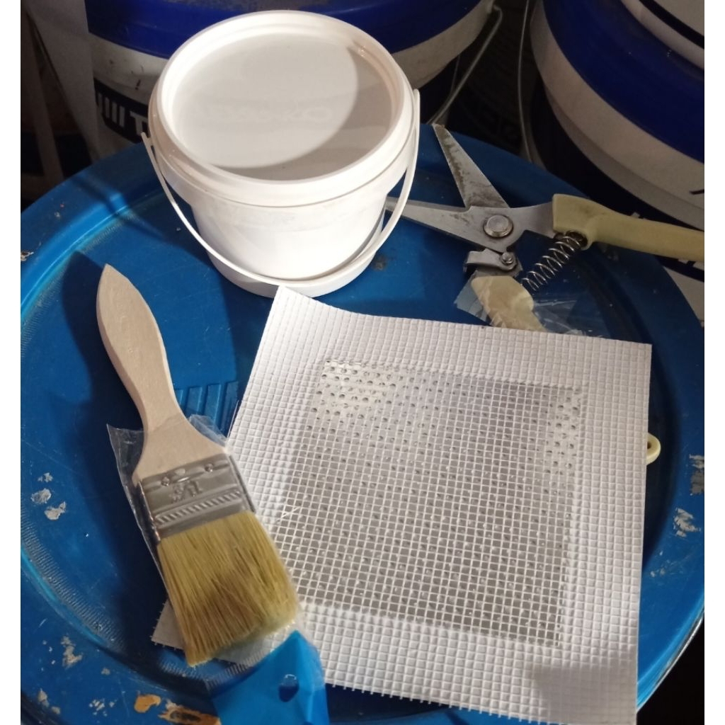 (VÁ LỦNG TƯỜNG 10x10cm) – COMBO Vật liệu trám trét trộn sẵn, vá tường, lỗ lủng tường, trần thạch cao, lỗ điều hòa, đèn