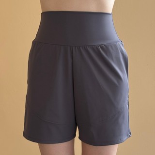 Quần đùi tập gym co giãn 4 chiều model: 99182 cạp cao chất liệu thun poly co giãn mặc hàng ngày