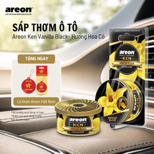 Sáp Thơm Ô Tô Cao Cấp AREON Vanilla Black chính hãng- Hương Vani Đen Thơm Lâu, Phụ Kiện Ô Tô Cao Cấp