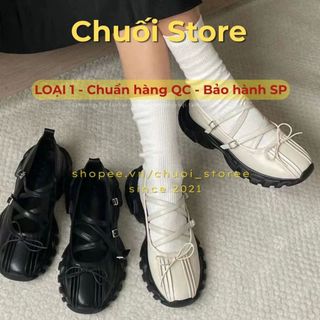 Giày lolita nữ da PU tổng hợp dệt vải đế cao su dễ phối đồ dịu dàng nhẹ nhàng thanh lịch