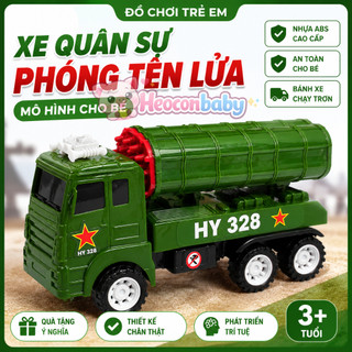 Đồ Chơi Xe Quân Sự Phóng Tên Lửa HY328 – Mô Hình Xe Tải Quân Đội Cho Bé