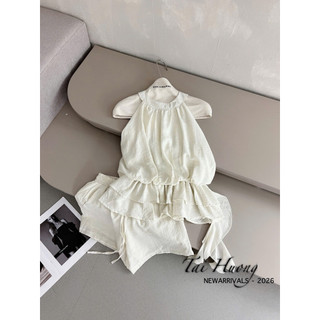 PHẠM THÙY SHOP: SET BỘ ÁO YẾM MIX QUẦN SHORT CHẤT ĐŨI MỀM MÁT