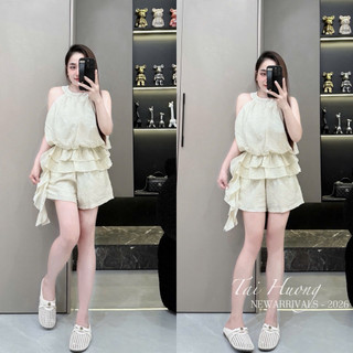 PHẠM THÙY SHOP: SET BỘ ÁO YẾM MIX QUẦN SHORT CHẤT ĐŨI MỀM MÁT