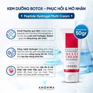 (Hàng Công TY) Kem Dưỡng Da Đa Năng AHOHWA Peptide Hydrogel Multi Cream Phục Hồi, Chống Lão Hoá Dudu