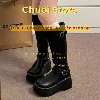 Giày boot nữ da PU tổng hợp dệt vải đế cao su dễ phối đồ cao cấp thoải mái dễ đi
