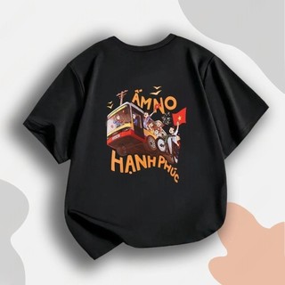 Áo cờ đỏ sao vàng Việt Nam, áo thun yêu nước cho bé và gia đình bản đặc biệt áo đen cotton premium